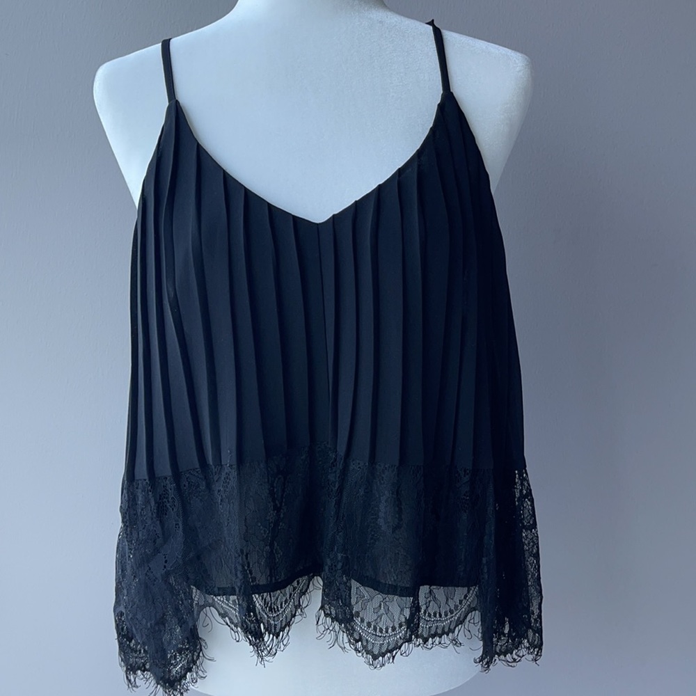 Stunning black lace tank